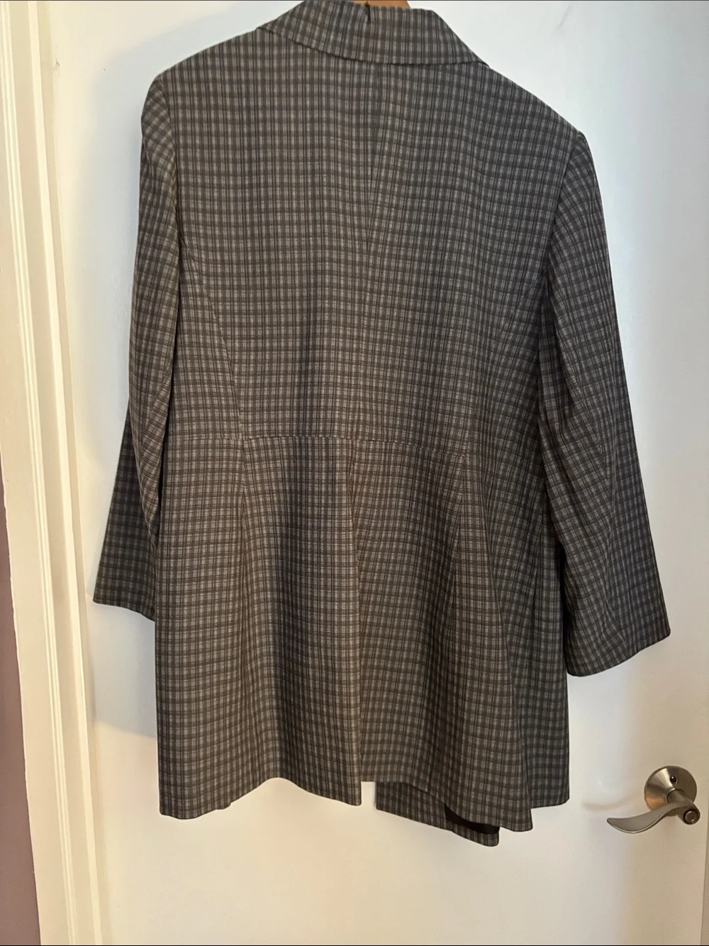 Le Suit Gray Glen Plaid Women's Blazer Suit - Picture 6 of 6
